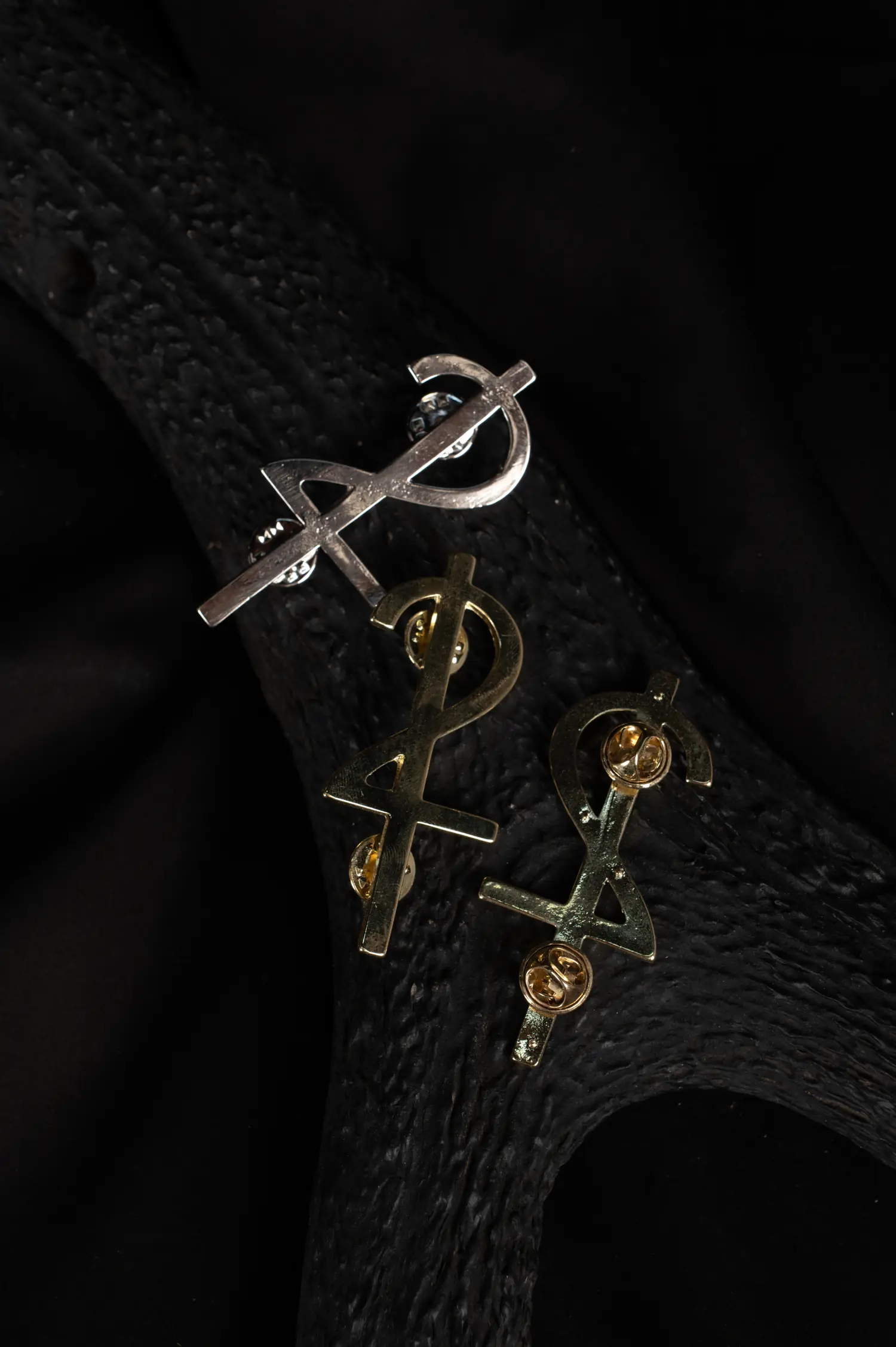 Logo Brooch — Gold
