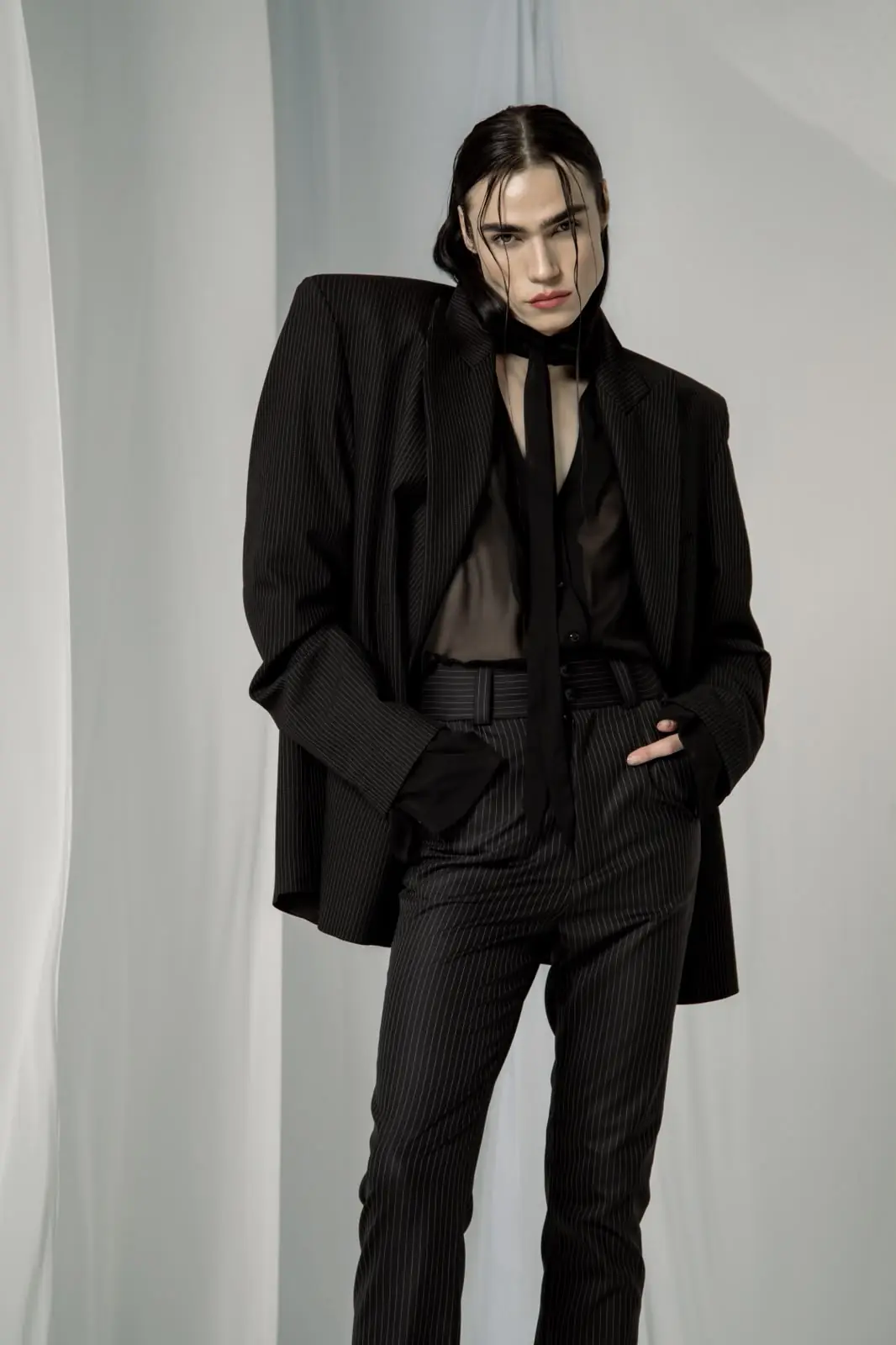Photo 7 of 11 — Opera Oversized Striped Blazer