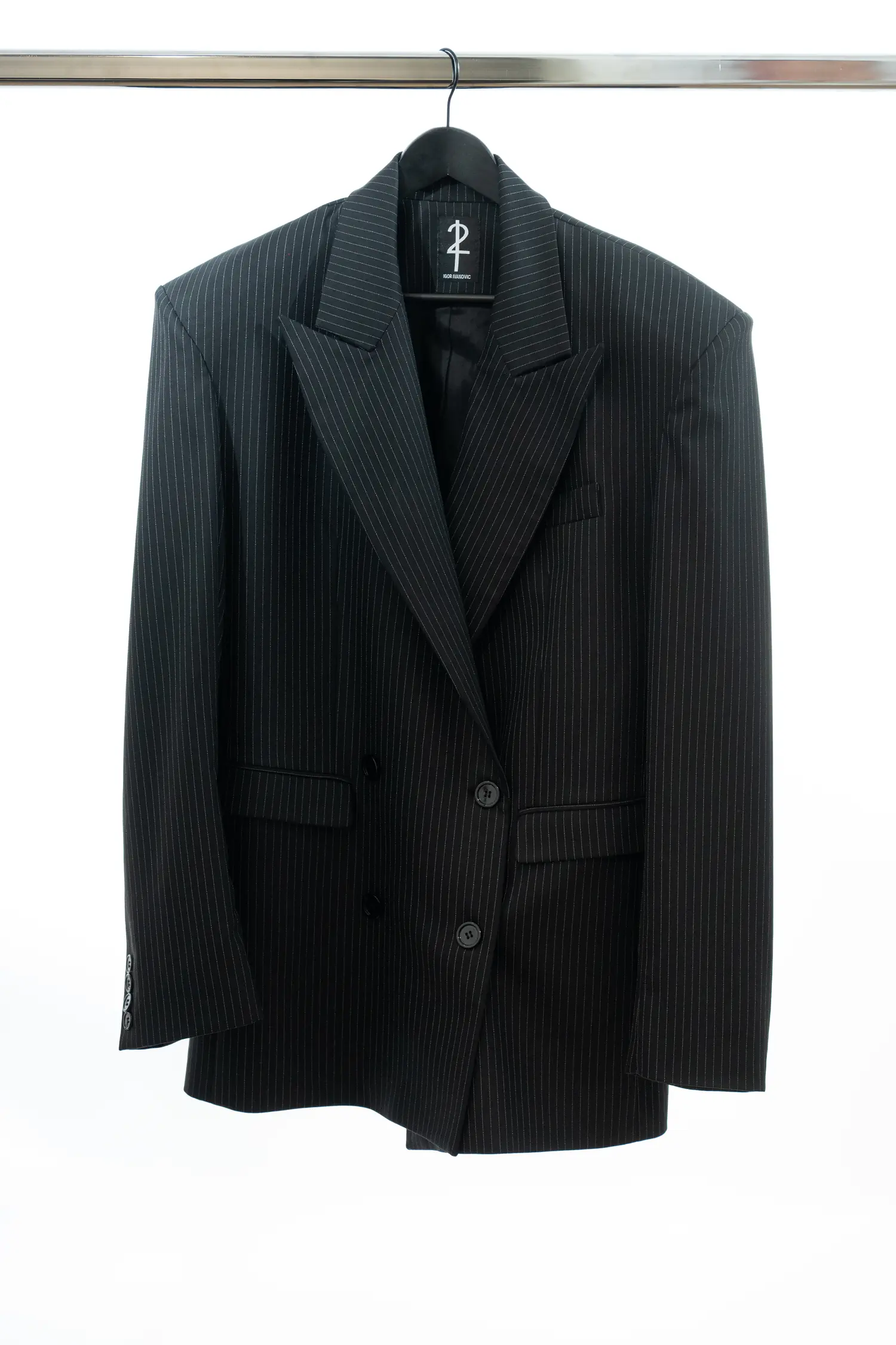 Photo 8 of 11 — Opera Oversized Striped Blazer